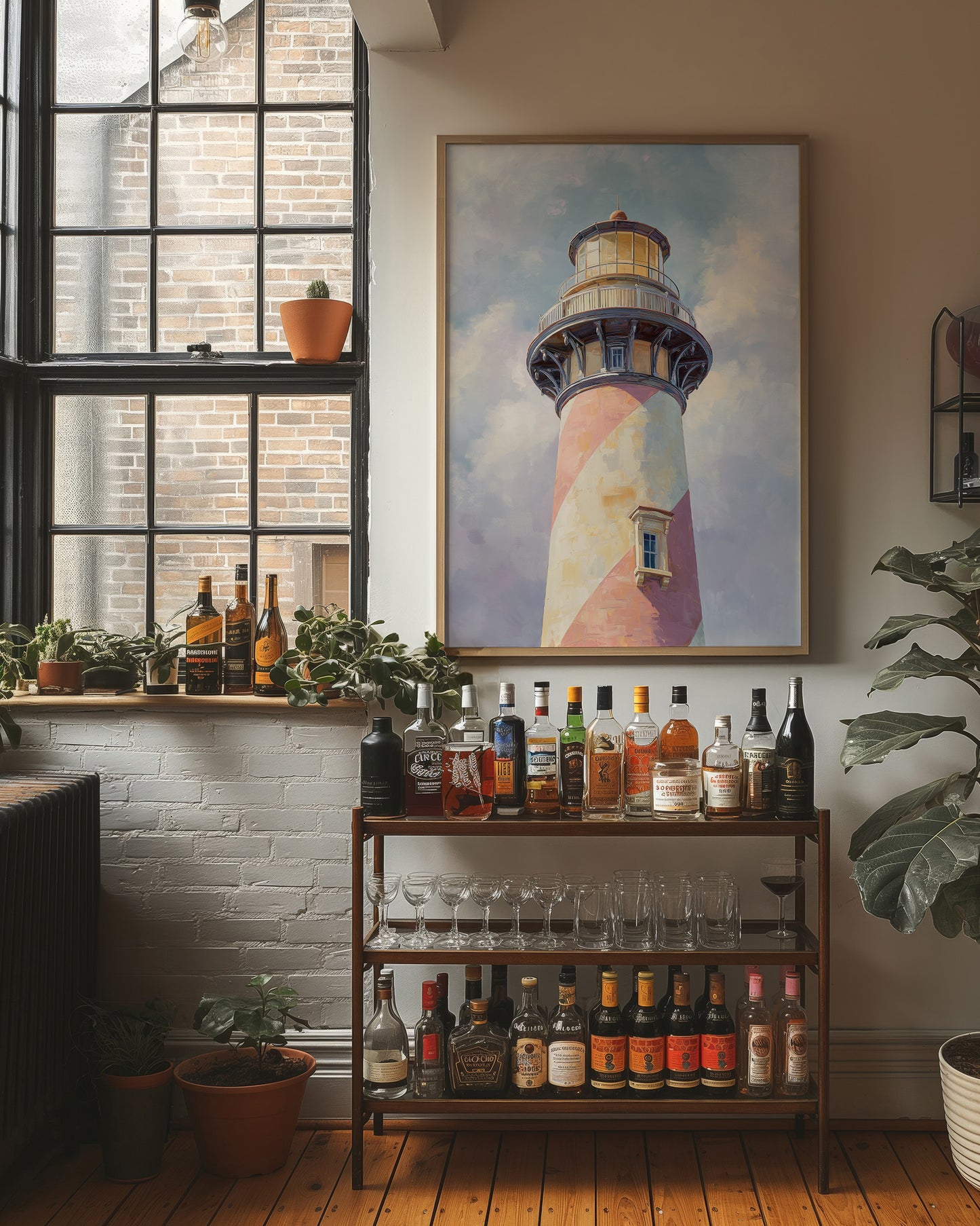 Coastal Guardian's Pastel Embrace