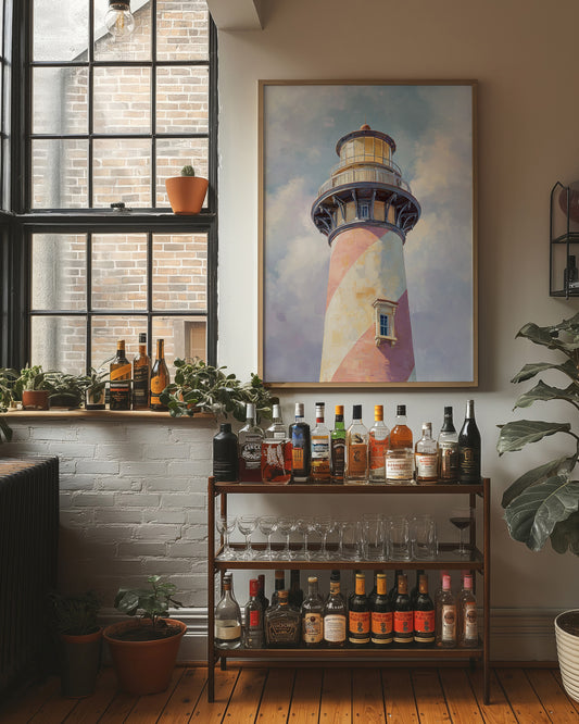 Coastal Guardian's Pastel Embrace