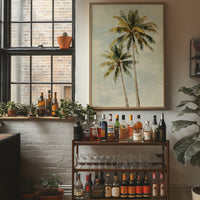 Coastal Whispers Against Mint Sky