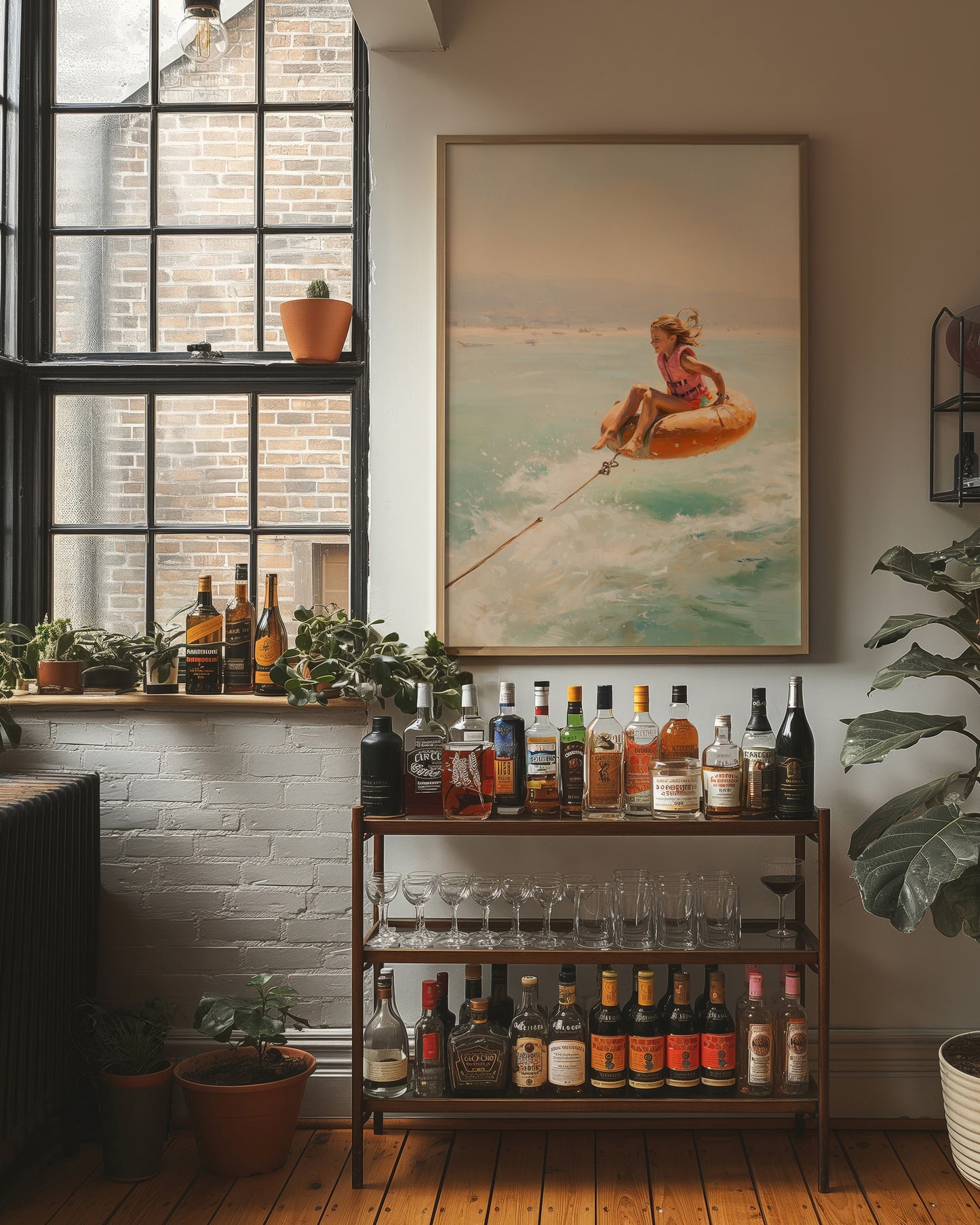 Aqua Thrill Beneath Golden Skies