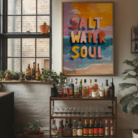 Coastal Whispers Breathe Typography