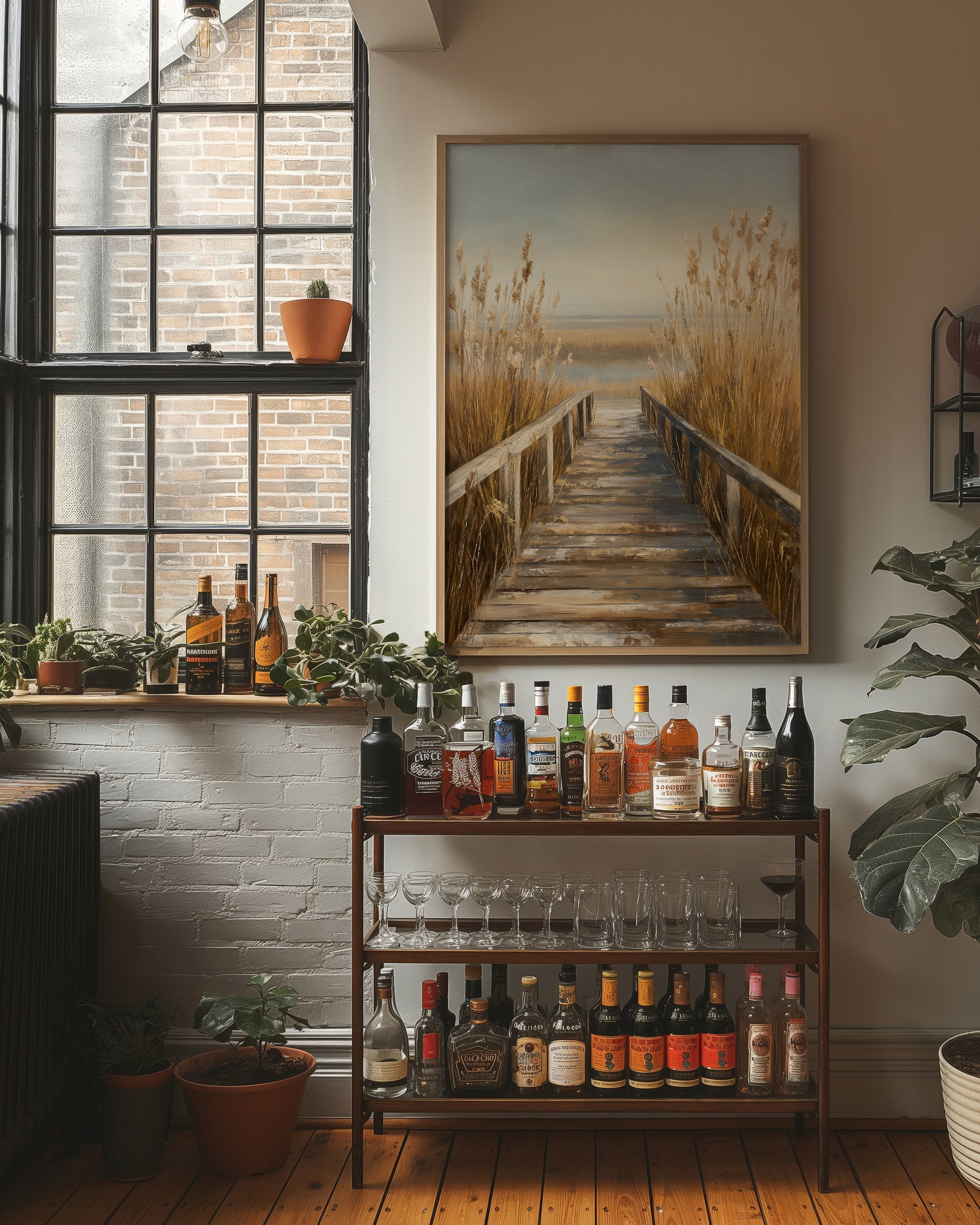 Shoreline Whispers Through Golden Reeds