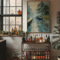 Narrowboat Whispers Through Mist