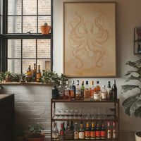 Tentacles Embrace Sepia Dreams