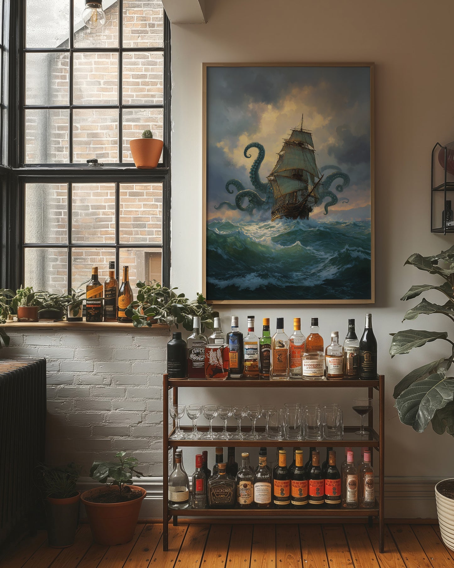 Tentacles Embrace Seafarer's Journey