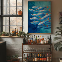 Azure Current Carries Speckled Voyagers