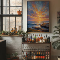 Coastal Symphony in Amber Light