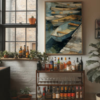 Harbor Whispers in Weathered Wood