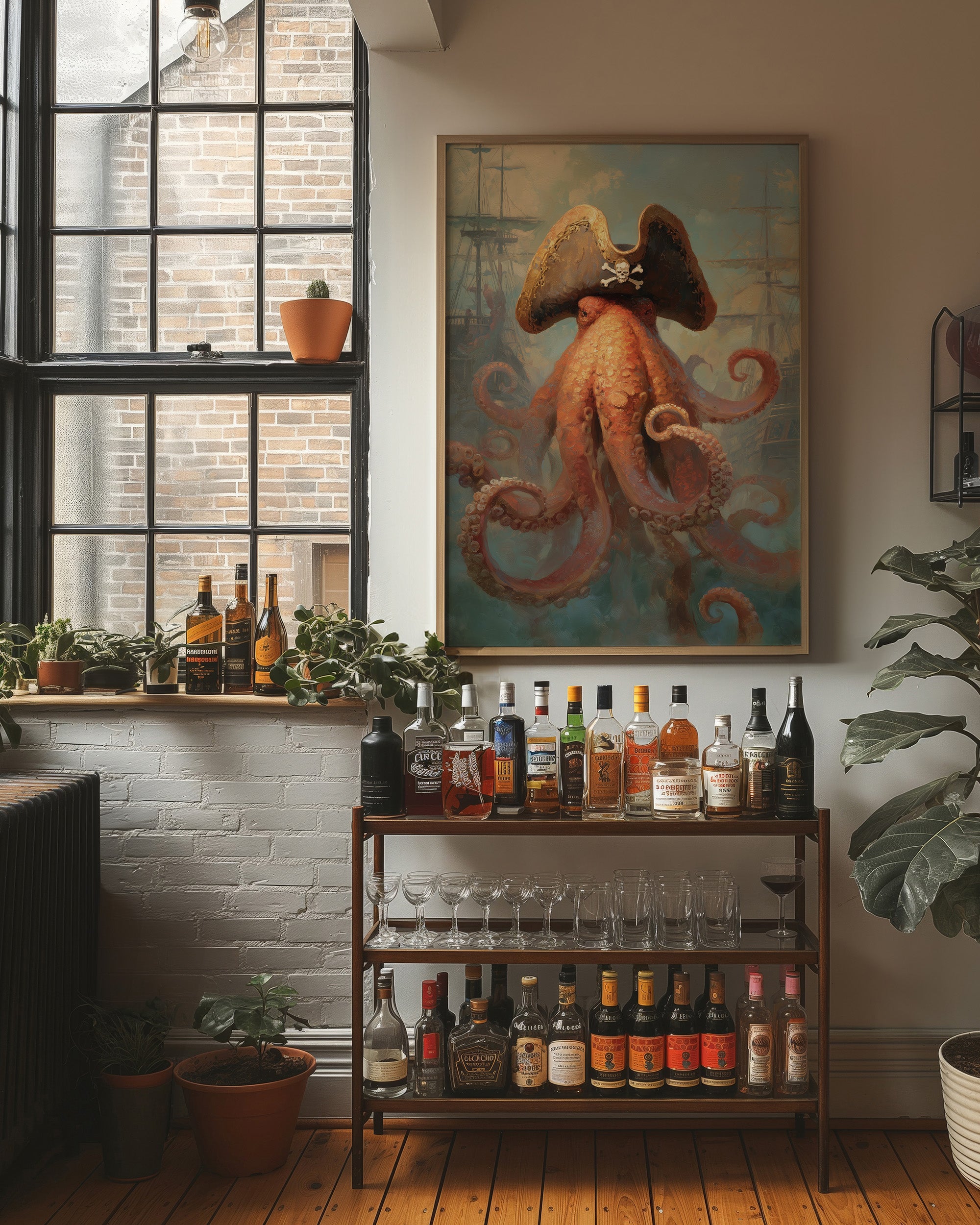 Tentacled Captain of Phantom Seas