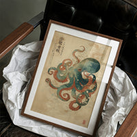 Emerald Tentacles Embrace Ancient Scrolls