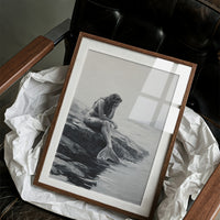 Monochrome Myths At Ocean's Edge