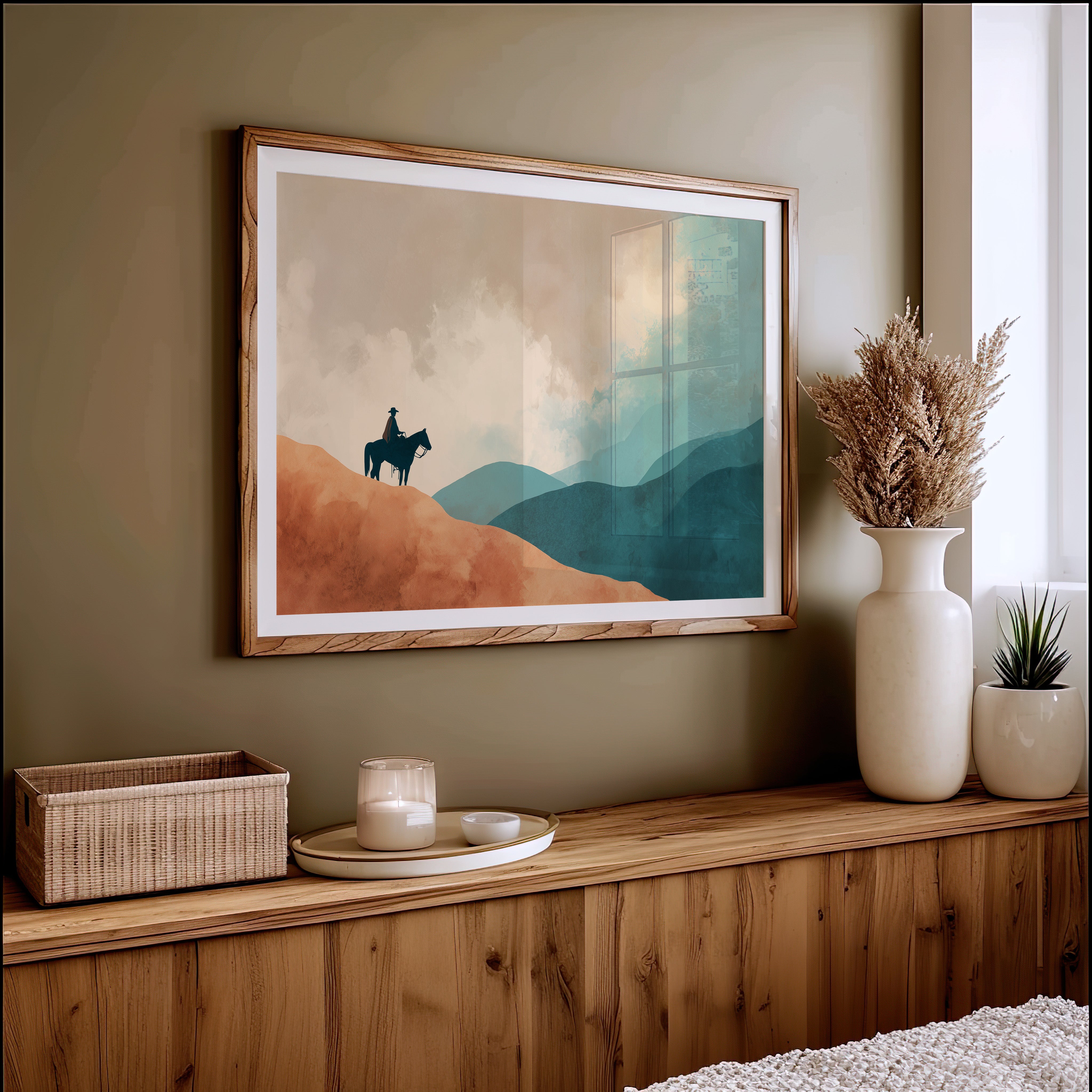 Solitary Wanderer Surveys Painted Valleys