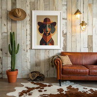 Western Hound's Geometric Portrait