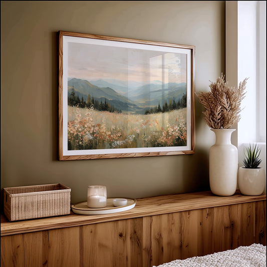 Wildflower Valley Breathes Morning Mist