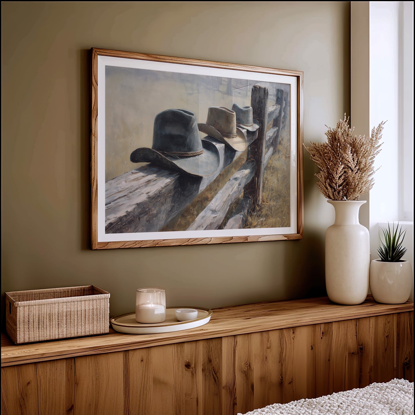 Weathered Legacy: Cowboy Hats at Rest