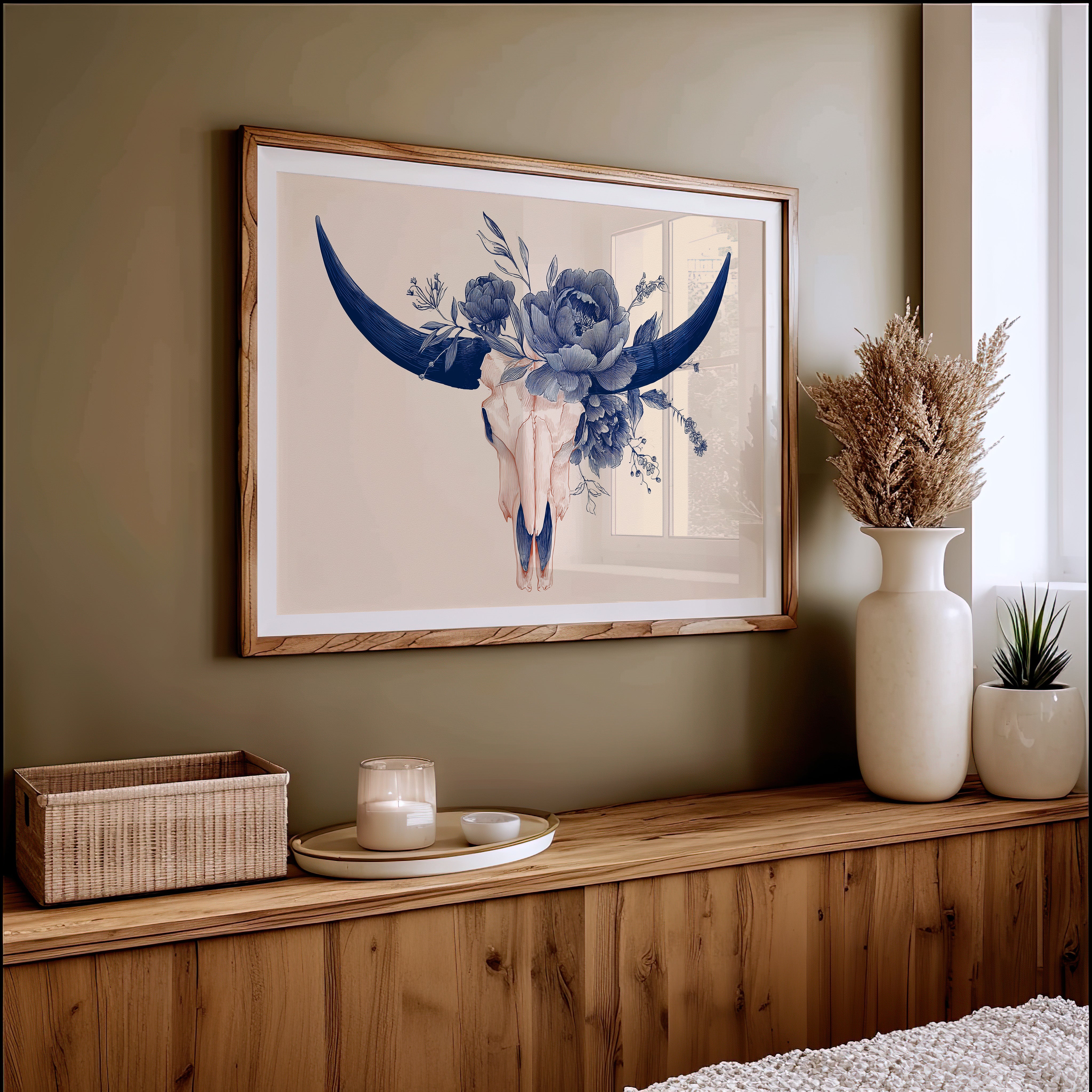 Indigo Blooms Upon Desert Remains