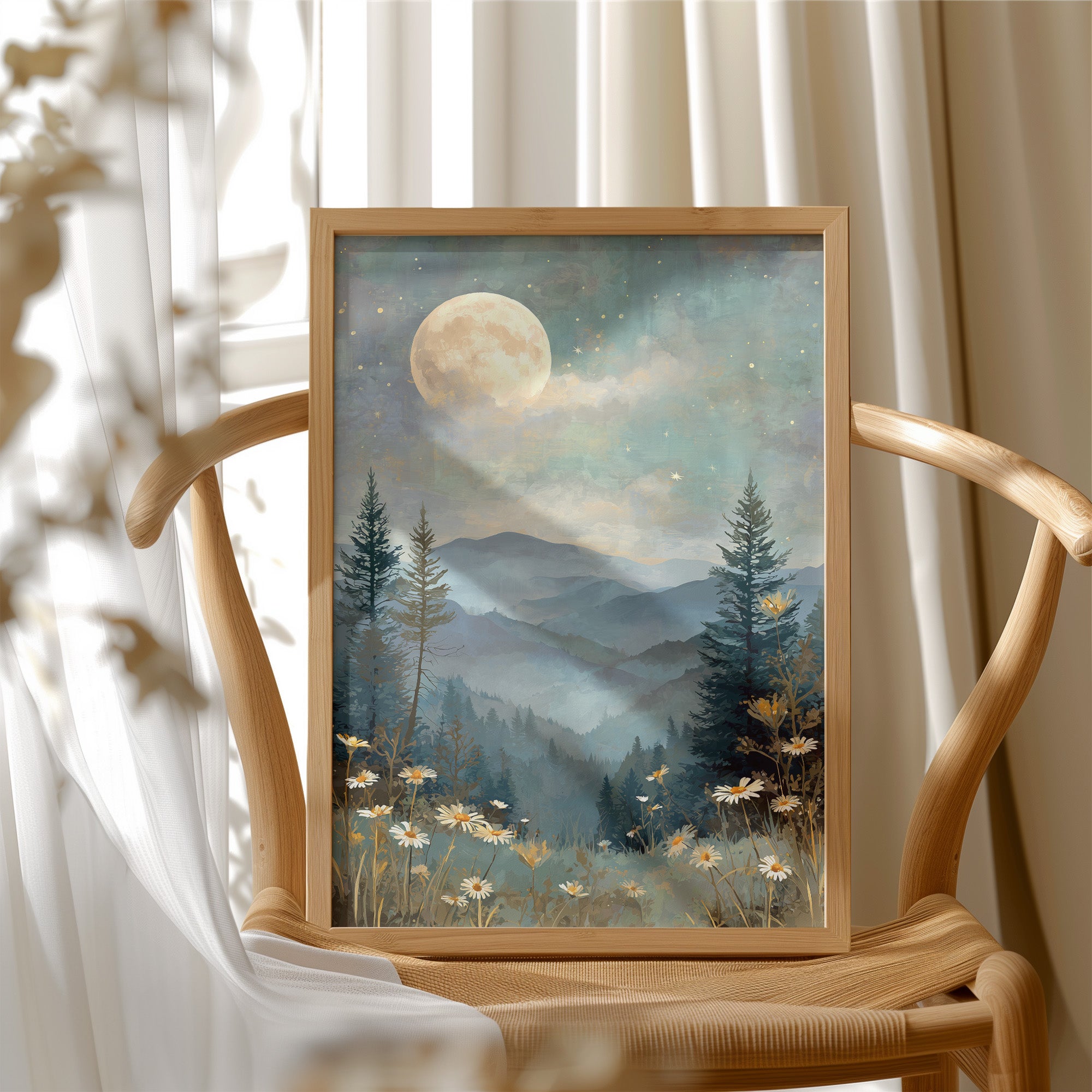 Celestial Lullaby Over Misty Valleys