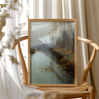 Autumn Whispers Across Misty Waters