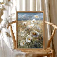 Sunlit Daisies Dance in Golden Fields