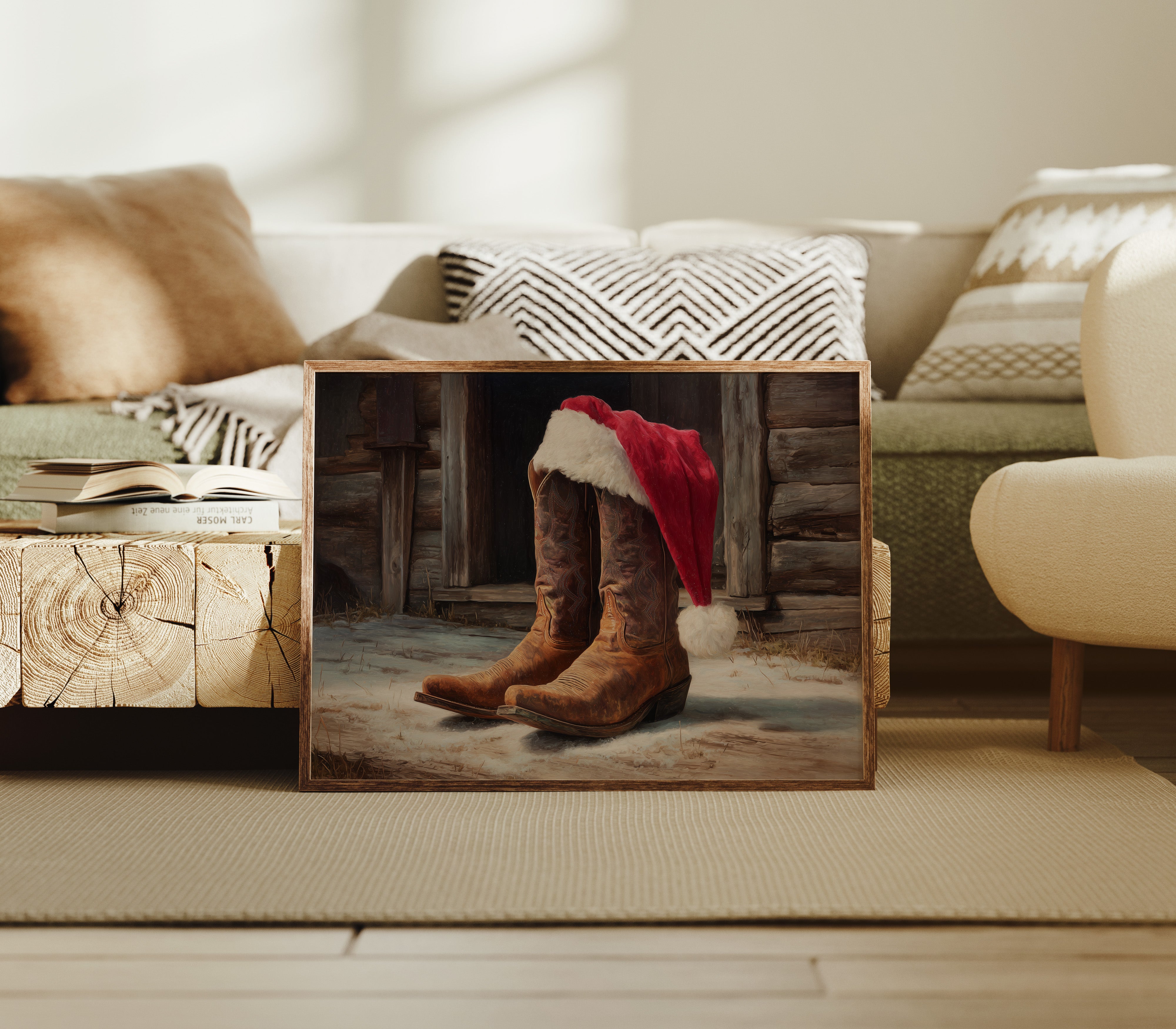Rustic Holiday: Cowboy Boots Meet Christmas Spirit