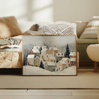 Silent Village Under Winter's Veil