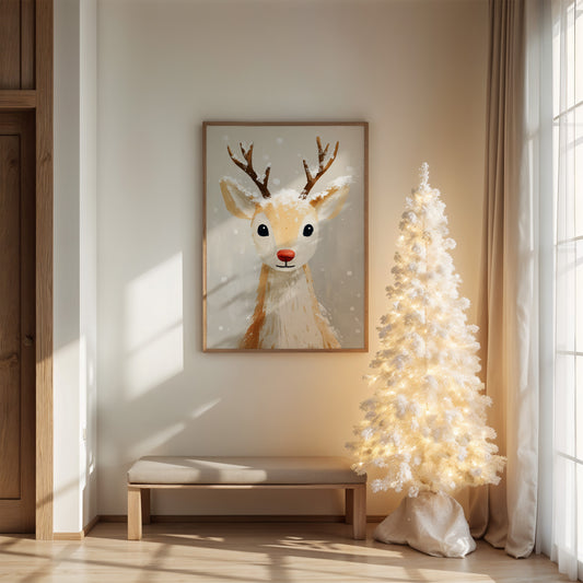 Snow-Dusted Christmas Reindeer