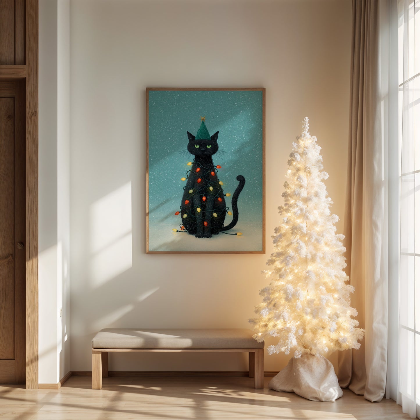 Festive Feline's Holiday Mischief