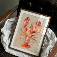 Crimson Tides: Watercolor Crustacean Study