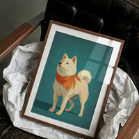 Loyal Companion in Teal and Tangerine