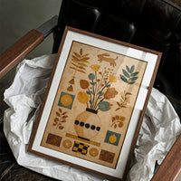 Woodland Whimsy: Leaping Rabbit Among Flora