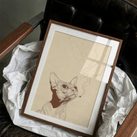Feline Contemplation: Smoke and Whiskers