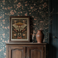 Nocturnal Symmetry: Art Nouveau Moth