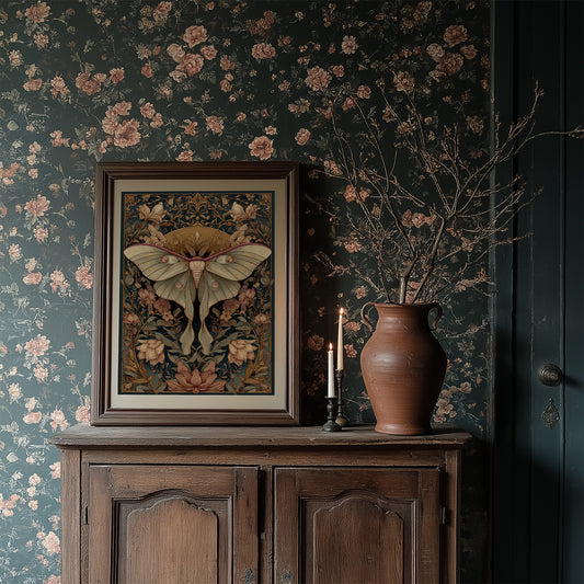 Nocturnal Symmetry: Art Nouveau Moth