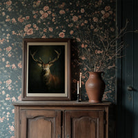 Antlers Against the Forest Depths