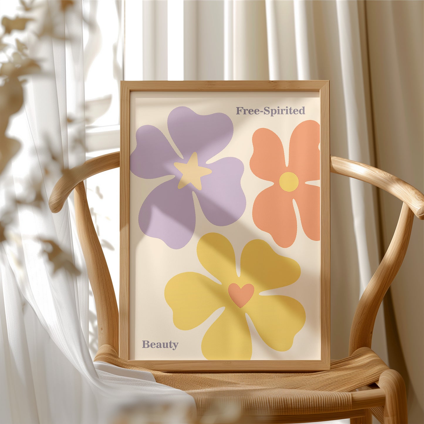 Blossoms of Joy: Retro Floral Symphony