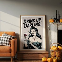 Vintage Vamp Toasts The Night