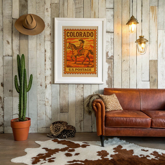Sunset Trails On Postal Canvas