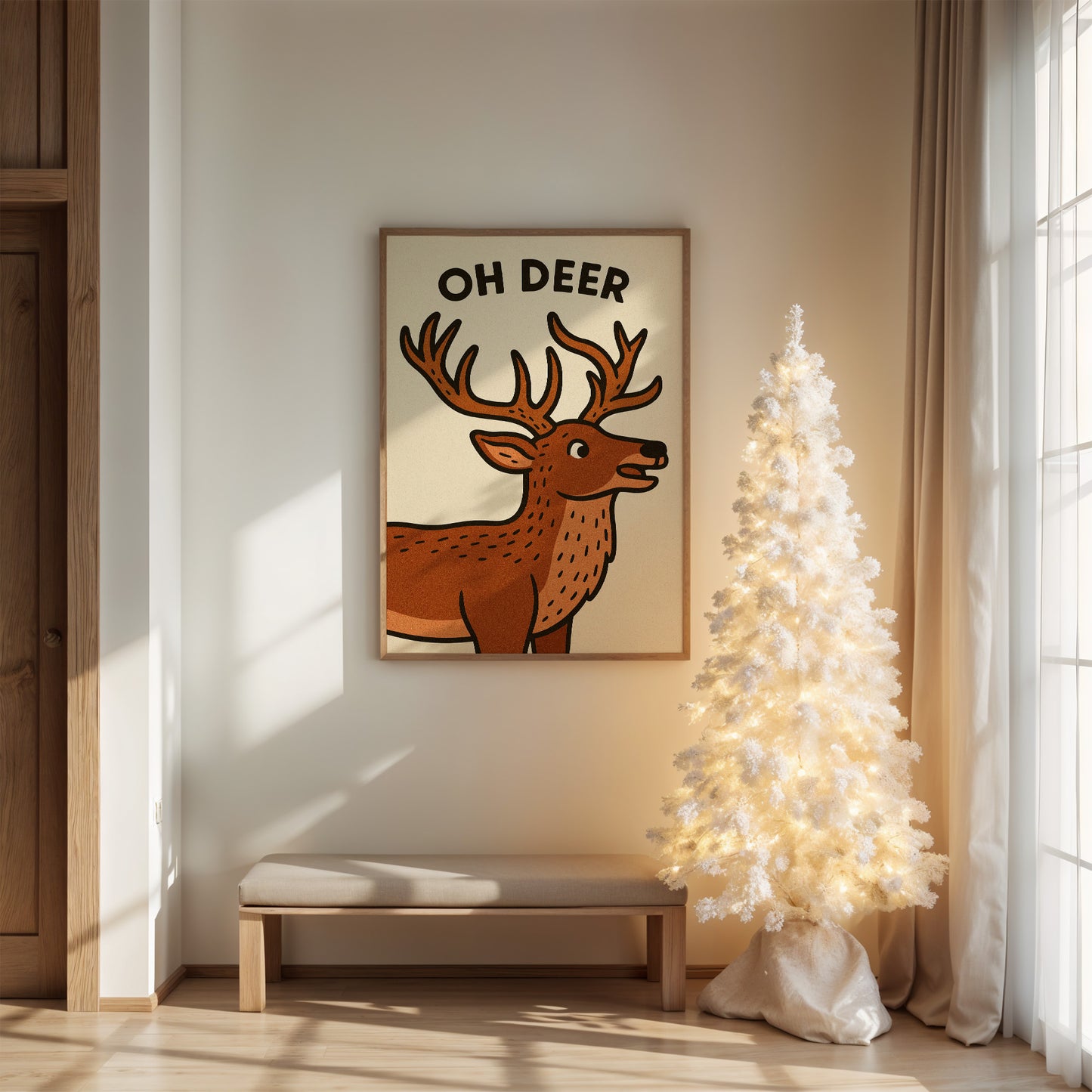 Playful Reindeer Brings Holiday Cheer