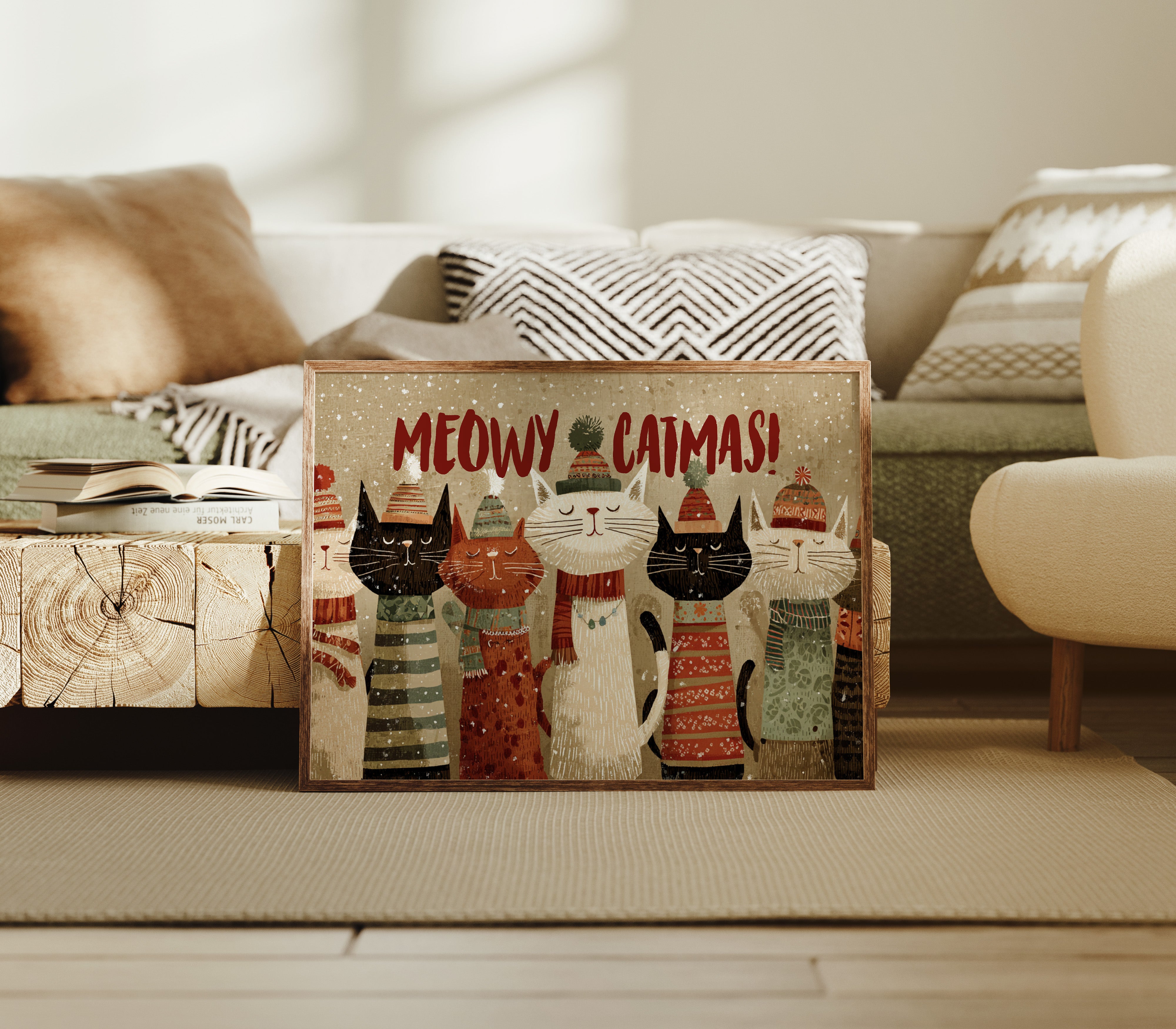 Feline Choir Sings Winter Joy