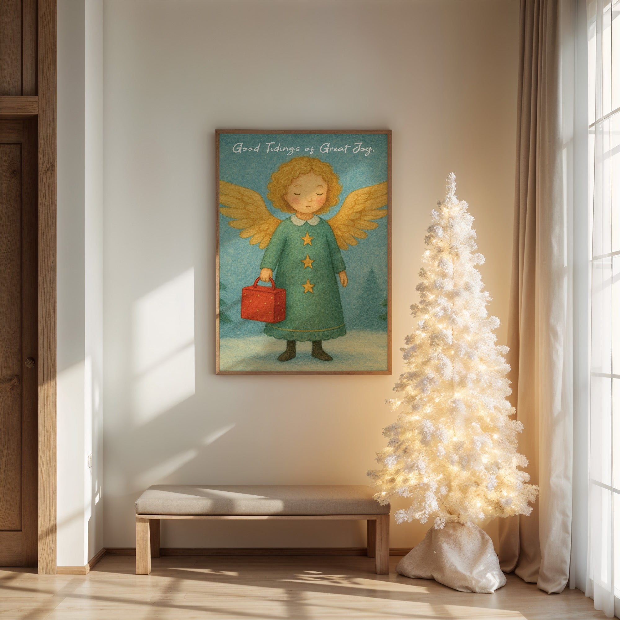 Golden Wings In Winter Light