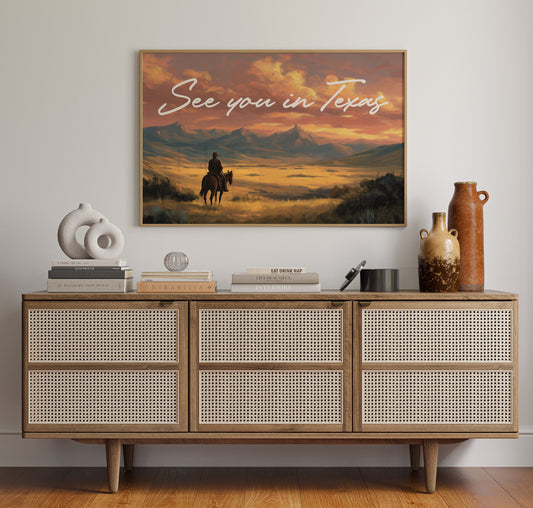 Lone Rider Faces Amber Horizon