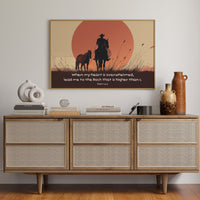 Faith Rides The Crimson Horizon