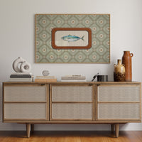 Coastal Memory In Leather Frame