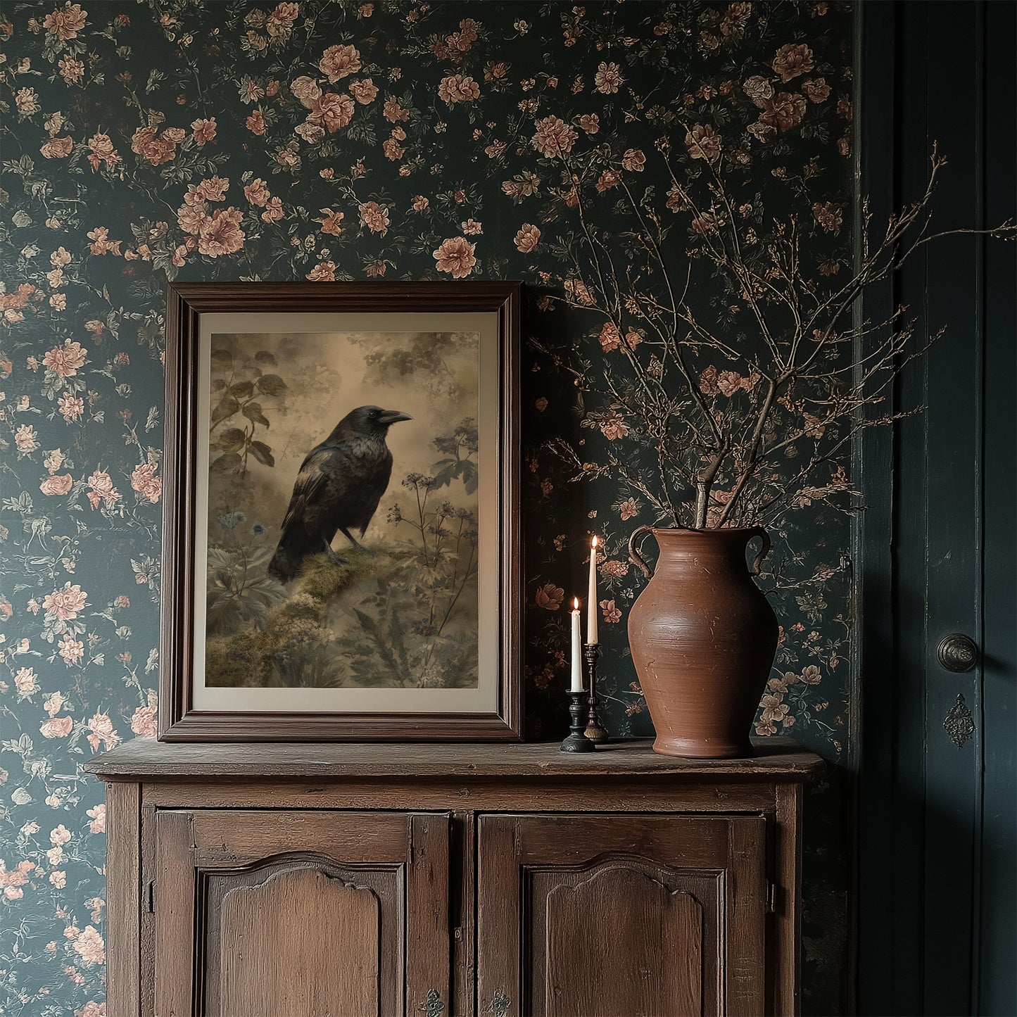 Raven's Perch Among Forgotten Flora