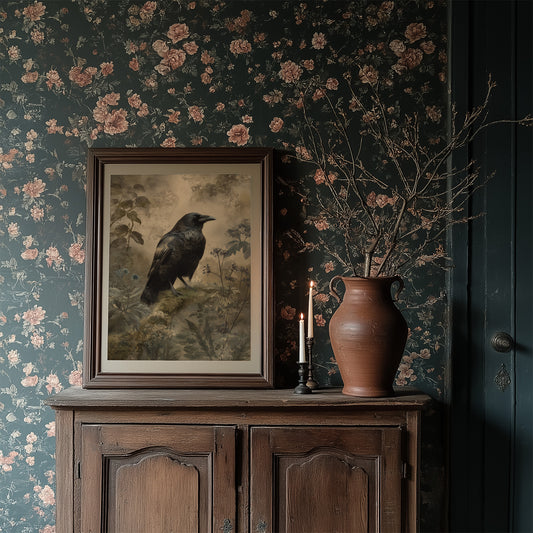 Raven's Perch Among Forgotten Flora