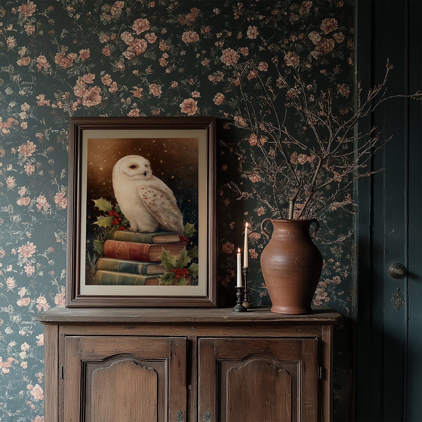 Winter's Scholar Among Ancient Tomes