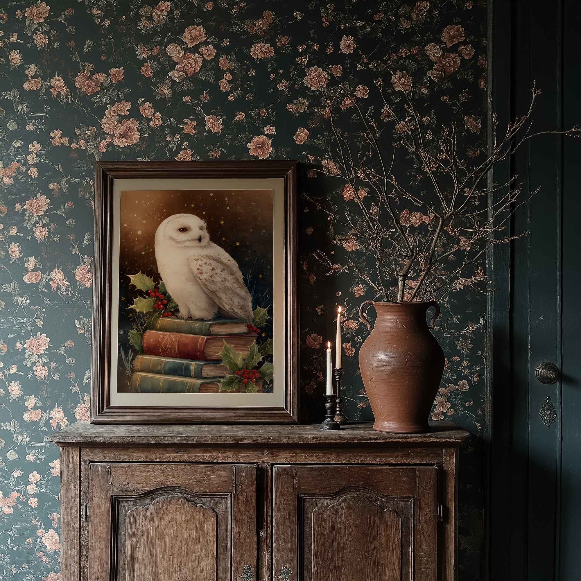 Winter's Scholar Among Ancient Tomes