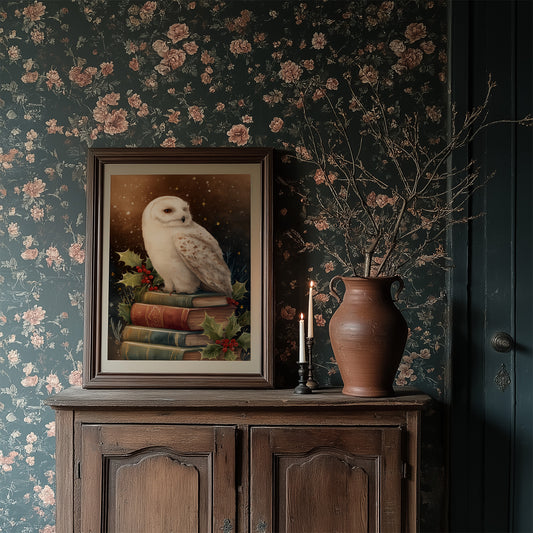 Winter's Scholar Among Ancient Tomes