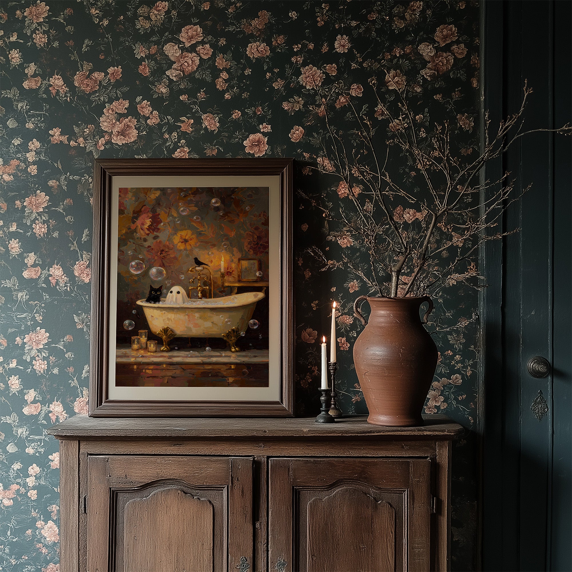 Midnight Soak With Spectral Friend