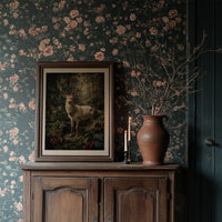 Noble Stag Among Ancient Ferns